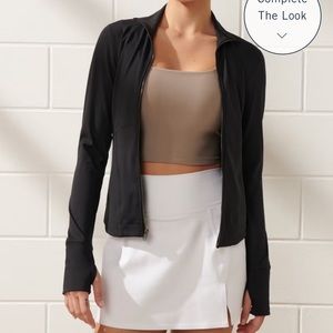 NWT. Abercrombie & Fitch Black YPB sculptLUX Full-Zip.